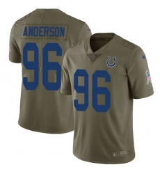 Youth Nike Colts #96 Henry Anderson Olive Stitched NFL Limited 2017 Salute to Service Jersey Youth Nike Colts #96 Henry Anderson Olive Stitched NFL Limited 2017 Salute to Service Jersey
