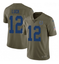 Youth Nike Indianapolis Colts 12 Andrew Luck Limited Olive 2017 Salute to Service NFL Jersey Youth Nike Indianapolis Colts 12 Andrew Luck Limited Olive 2017 Salute to Service NFL Jersey