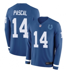 Youth Zach Pascal Limited Jersey 14 Football Indianapolis Colts Blue Therma Long Youth Zach Pascal Limited Jersey 14 Football Indianapolis Colts Blue Therma Long