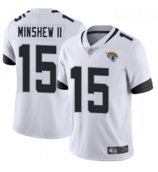 Jaguars 15 Gardner Minshew II White Men Stitched Football Vapor Untouchable Limited Jersey Jaguars 15 Gardner Minshew II White Men Stitched Football Vapor Untouchable Limited Jersey
