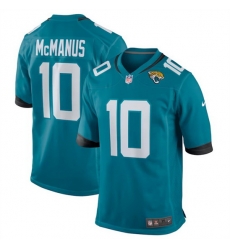Men Jacksonville Jaguars 10 Brandon McManus Teal Stitched Game Jersey Men Jacksonville Jaguars 10 Brandon McManus Teal Stitched Game Jersey