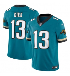 Men Jacksonville Jaguars 13 Christian Kirk Teal 2024 F U S E Prowler Throwback Vapor Limited Stitched Football Jersey Men Jacksonville Jaguars 13 Christian Kirk Teal 2024 F U S E Prowler Throwback Vapor Limited Stitched Football Jersey
