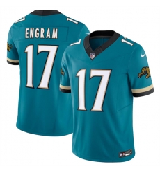 Men Jacksonville Jaguars 17 Evan Engram Teal 2024 F U S E Prowler Throwback Vapor Limited Stitched Football Jersey Men Jacksonville Jaguars 17 Evan Engram Teal 2024 F U S E Prowler Throwback Vapor Limited Stitched Football Jersey