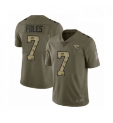 Men Jacksonville Jaguars 7 Nick Foles Limited Olive Camo 2017 Salute to Service Football Jersey Men Jacksonville Jaguars 7 Nick Foles Limited Olive Camo 2017 Salute to Service Football Jersey