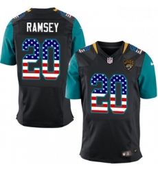 Men Nike Jacksonville Jaguars 20 Jalen Ramsey Elite Black Alternate USA Flag Fashion NFL Jersey Men Nike Jacksonville Jaguars 20 Jalen Ramsey Elite Black Alternate USA Flag Fashion NFL Jersey