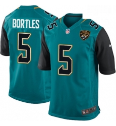 Men Nike Jacksonville Jaguars 5 Blake Bortles Game Teal Green Team Color NFL Jersey Men Nike Jacksonville Jaguars 5 Blake Bortles Game Teal Green Team Color NFL Jersey