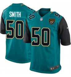 Men Nike Jacksonville Jaguars 50 Telvin Smith Game Teal Green Team Color NFL Jersey Men Nike Jacksonville Jaguars 50 Telvin Smith Game Teal Green Team Color NFL Jersey
