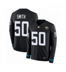 Men Nike Jacksonville Jaguars 50 Telvin Smith Limited Black Therma Long Sleeve NFL Jersey Men Nike Jacksonville Jaguars 50 Telvin Smith Limited Black Therma Long Sleeve NFL Jersey