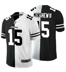 Nike Jaguars 15 Gardner Minshew II Black And White Split Vapor Untouchable Limited Jersey Nike Jaguars 15 Gardner Minshew II Black And White Split Vapor Untouchable Limited Jersey