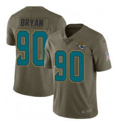 Nike Jaguars #90 Taven Bryan Olive Mens Stitched NFL Limited 2017 Salute To Service Jersey Nike Jaguars #90 Taven Bryan Olive Mens Stitched NFL Limited 2017 Salute To Service Jersey