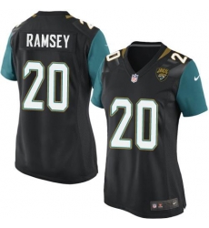 Nike Jaguars #20 Jalen Ramsey Black Team Color Women Stitched Jersey 0 Nike Jaguars #20 Jalen Ramsey Black Team Color Women Stitched Jersey 0