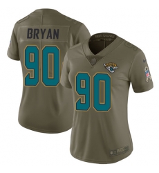 Nike Jaguars #90 Taven Bryan Olive Womens Stitched NFL Limited 2017 Salute to Service Jersey Nike Jaguars #90 Taven Bryan Olive Womens Stitched NFL Limited 2017 Salute to Service Jersey