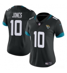 Women Jacksonville Jaguars 10 Mac Jones Black Vapor Stitched Jersey Women Jacksonville Jaguars 10 Mac Jones Black Vapor Stitched Jersey