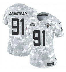 Women Jacksonville Jaguars 91 Arik Armstead 2024 F U S E Arctic Camo Salute To Service Limited Stitched Football Jersey Women Jacksonville Jaguars 91 Arik Armstead 2024 F U S E Arctic Camo Salute To Service Limited Stitched Football Jersey