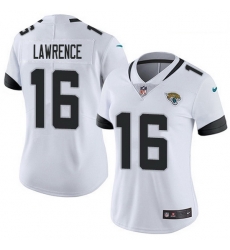 Women Nike Jacksonville Jaguars 16 Trevor Lawrence White Women Stitched NFL Vapor Untouchable Limited Jersey Women Nike Jacksonville Jaguars 16 Trevor Lawrence White Women Stitched NFL Vapor Untouchable Limited Jersey