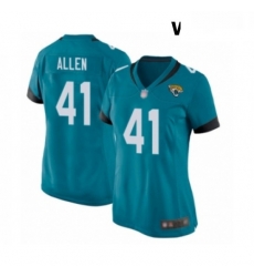 Womens Jacksonville Jaguars 41 Josh Allen Game White Football Jersey Womens Jacksonville Jaguars 41 Josh Allen Game White Football Jersey