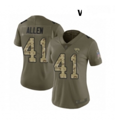 Womens Jacksonville Jaguars 41 Josh Allen Limited Olive Camo 2017 Salute to Service Football Jersey Womens Jacksonville Jaguars 41 Josh Allen Limited Olive Camo 2017 Salute to Service Football Jersey