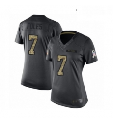 Womens Jacksonville Jaguars 7 Nick Foles Limited Black 2016 Salute to Service Football Jersey Womens Jacksonville Jaguars 7 Nick Foles Limited Black 2016 Salute to Service Football Jersey