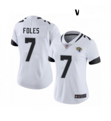 Womens Jacksonville Jaguars 7 Nick Foles White Vapor Untouchable Limited Player Football Jersey Womens Jacksonville Jaguars 7 Nick Foles White Vapor Untouchable Limited Player Football Jersey
