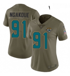 Womens Nike Jacksonville Jaguars 91 Yannick Ngakoue Limited Olive 2017 Salute to Service NFL Jersey Womens Nike Jacksonville Jaguars 91 Yannick Ngakoue Limited Olive 2017 Salute to Service NFL Jersey