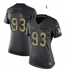Womens Nike Jacksonville Jaguars 93 Calais Campbell Limited Black 2016 Salute to Service NFL Jersey Womens Nike Jacksonville Jaguars 93 Calais Campbell Limited Black 2016 Salute to Service NFL Jersey