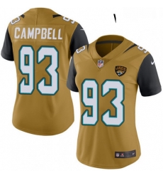 Womens Nike Jacksonville Jaguars 93 Calais Campbell Limited Gold Rush Vapor Untouchable NFL Jersey Womens Nike Jacksonville Jaguars 93 Calais Campbell Limited Gold Rush Vapor Untouchable NFL Jersey