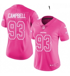 Womens Nike Jacksonville Jaguars 93 Calais Campbell Limited Pink Rush Fashion NFL Jersey Womens Nike Jacksonville Jaguars 93 Calais Campbell Limited Pink Rush Fashion NFL Jersey