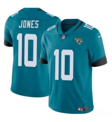 Youth Jacksonville Jaguars 10 Mac Jones Teal Vapor Untouchable Limited Stitched Jersey Youth Jacksonville Jaguars 10 Mac Jones Teal Vapor Untouchable Limited Stitched Jersey