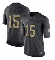 Youth Nike Jacksonville Jaguars 15 Allen Robinson Limited Black 2016 Salute to Service NFL Jersey Youth Nike Jacksonville Jaguars 15 Allen Robinson Limited Black 2016 Salute to Service NFL Jersey