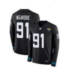 Youth Nike Jacksonville Jaguars 91 Yannick Ngakoue Limited Black Therma Long Sleeve NFL Jersey Youth Nike Jacksonville Jaguars 91 Yannick Ngakoue Limited Black Therma Long Sleeve NFL Jersey