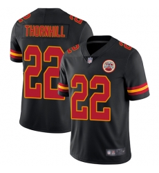 Chiefs 22 Juan Thornhill Black Men Stitched Football Limited Rush Jersey Chiefs 22 Juan Thornhill Black Men Stitched Football Limited Rush Jersey