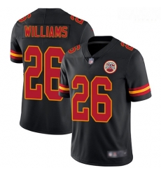 Chiefs 26 Damien Williams Black Men Stitched Football Limited Rush Jersey Chiefs 26 Damien Williams Black Men Stitched Football Limited Rush Jersey