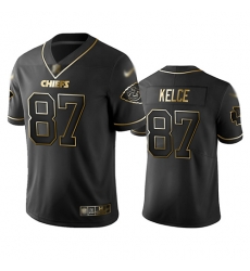 Chiefs 87 Travis Kelce Black Men Stitched Football Limited Golden Edition Jersey Chiefs 87 Travis Kelce Black Men Stitched Football Limited Golden Edition Jersey