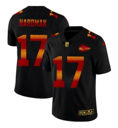 Kansas City Chiefs 17 Mecole Hardman Men Black Nike Red Orange Stripe Vapor Limited NFL Jersey Kansas City Chiefs 17 Mecole Hardman Men Black Nike Red Orange Stripe Vapor Limited NFL Jersey