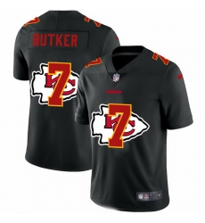Kansas City Chiefs 7 Harrison Butker Men Nike Team Logo Dual Overlap Limited NFL Jersey Black Kansas City Chiefs 7 Harrison Butker Men Nike Team Logo Dual Overlap Limited NFL Jersey Black