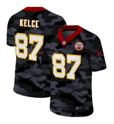 Kansas City Chiefs 87 Travis Kelce Men Nike 2020 Black CAMO Vapor Untouchable Limited Stitched NFL Jersey Kansas City Chiefs 87 Travis Kelce Men Nike 2020 Black CAMO Vapor Untouchable Limited Stitched NFL Jersey