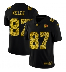 Kansas City Chiefs 87 Travis Kelce Men Nike Leopard Print Fashion Vapor Limited NFL Jersey Black Kansas City Chiefs 87 Travis Kelce Men Nike Leopard Print Fashion Vapor Limited NFL Jersey Black