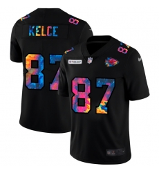 Kansas City Chiefs 87 Travis Kelce Men Nike Multi Color Black 2020 NFL Crucial Catch Vapor Untouchable Limited Jersey Kansas City Chiefs 87 Travis Kelce Men Nike Multi Color Black 2020 NFL Crucial Catch Vapor Untouchable Limited Jersey