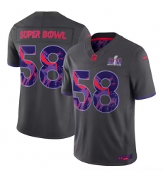 Men 58 Super Bowl LVIII Patch 2024 Anthracite F U S E Vapor Untouchable Limited Stitched Football Jersey Men 58 Super Bowl LVIII Patch 2024 Anthracite F U S E Vapor Untouchable Limited Stitched Football Jersey