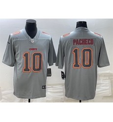 Men Kansas City Chiefs 10 Isiah Pacheco Gray Atmosphere Fashion Stitched Jersey Men Kansas City Chiefs 10 Isiah Pacheco Gray Atmosphere Fashion Stitched Jersey