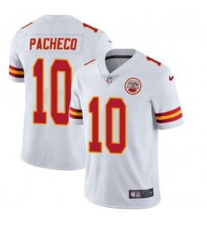 Men Kansas City Chiefs 10 Isiah Pacheco White Vapor Untouchable Limited Stitched Football Jersey Men Kansas City Chiefs 10 Isiah Pacheco White Vapor Untouchable Limited Stitched Football Jersey