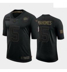 Men Kansas City Chiefs 15 Patrick Mahomes Black Camo 2020 Salute To Service Limited Jersey Men Kansas City Chiefs 15 Patrick Mahomes Black Camo 2020 Salute To Service Limited Jersey