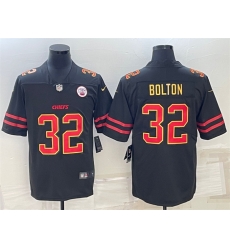 Men Kansas City Chiefs 32 Nick Bolton Black Red Gold Vapor Untouchable Limited Stitched Jersey Men Kansas City Chiefs 32 Nick Bolton Black Red Gold Vapor Untouchable Limited Stitched Jersey