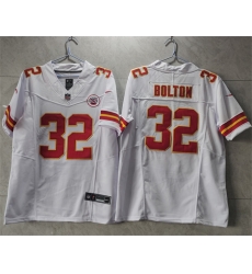 Men Kansas City Chiefs 32 Nick Bolton White 2023 F U S E Vapor Untouchable Limited Stitched Jersey Men Kansas City Chiefs 32 Nick Bolton White 2023 F U S E Vapor Untouchable Limited Stitched Jersey