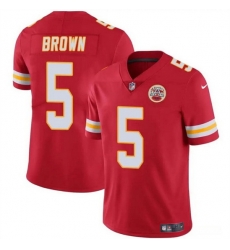 Men Kansas City Chiefs 5 Hollywood Brown Red Vapor Untouchable Limited Stitched Football Jersey Men Kansas City Chiefs 5 Hollywood Brown Red Vapor Untouchable Limited Stitched Football Jersey