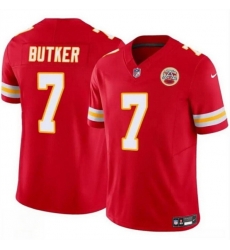 Men Kansas City Chiefs 7 Harrison Butker Red 2024 F U S E Vapor Untouchable Limited Stitched Football Jersey Men Kansas City Chiefs 7 Harrison Butker Red 2024 F U S E Vapor Untouchable Limited Stitched Football Jersey