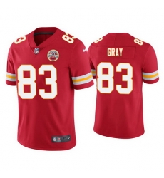 Men Kansas City Chiefs 83 Noah Gray Red Limited Stitched NFL Jersey Men Kansas City Chiefs 83 Noah Gray Red Limited Stitched NFL Jersey