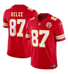 Men Kansas City Chiefs 87 Travis Kelce Red 2023 F.U.S.E. Vapor Untouchable Limited Stitched Jersey Men Kansas City Chiefs 87 Travis Kelce Red 2023 F.U.S.E. Vapor Untouchable Limited Stitched Jersey