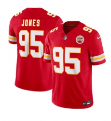 Men Kansas City Chiefs 95 Chris Jones Red 2024 F U S E Vapor Untouchable Limited Stitched Football Jersey Men Kansas City Chiefs 95 Chris Jones Red 2024 F U S E Vapor Untouchable Limited Stitched Football Jersey
