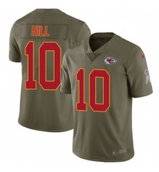 Men Nike Kansas City Chiefs 10 Tyreek Hill Limited Olive 2017 Salute to Service NFL Jersey Men Nike Kansas City Chiefs 10 Tyreek Hill Limited Olive 2017 Salute to Service NFL Jersey